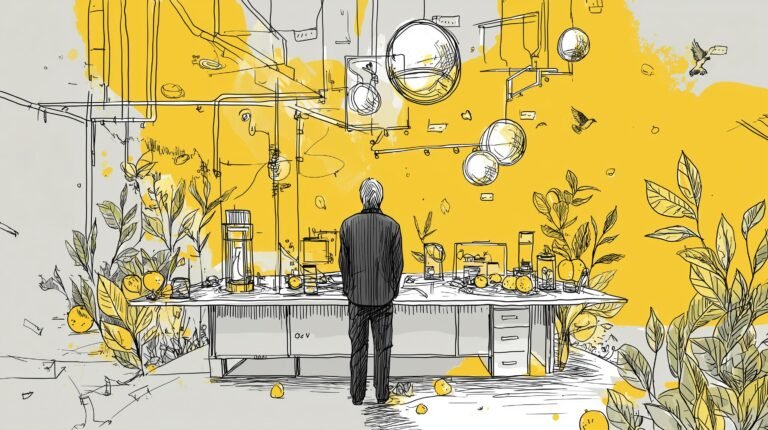 Silhouette supervisant sphères lumineuses glissant sur table opératoire