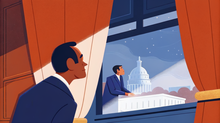 Régulateur apposant un sceau lumineux sur un noyau translucide dans un atrium en marbre