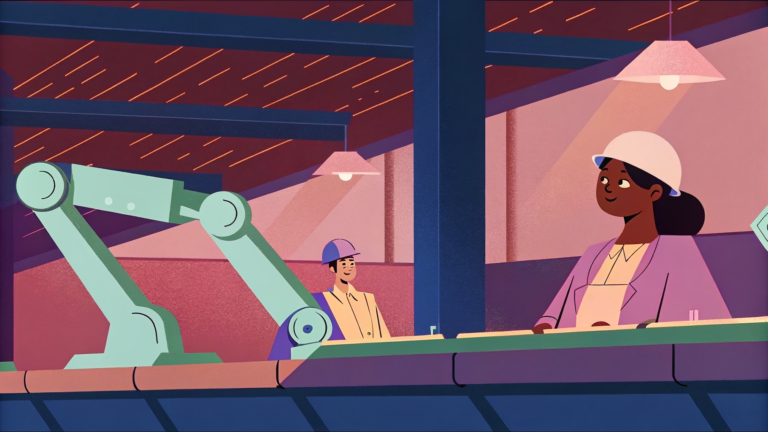 Jeune ingénieur indien inspectant cœurs cristallins sur convoyeur high-tech