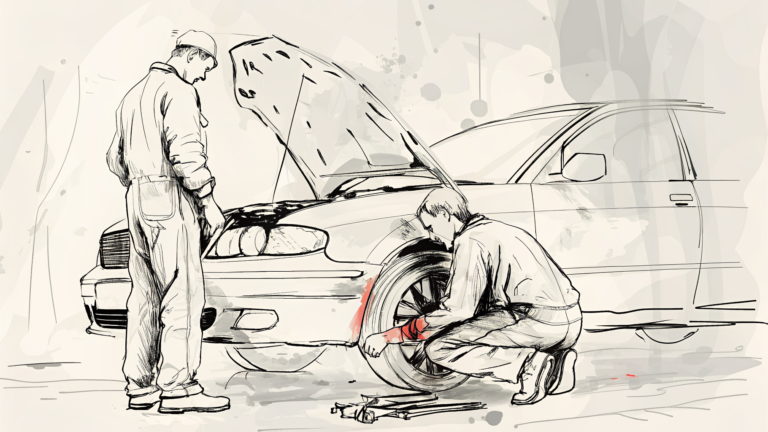 Technicien sur passerelle réglant câbles autour d'un orbe translucide à anneaux lumineux