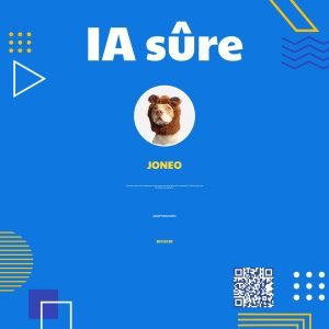 Cover du podcast IA sûre montrant le titre et une icône de réseau neuronal, présentant de façon pédagogique risques, données et repères pour la sécurité de l'IA